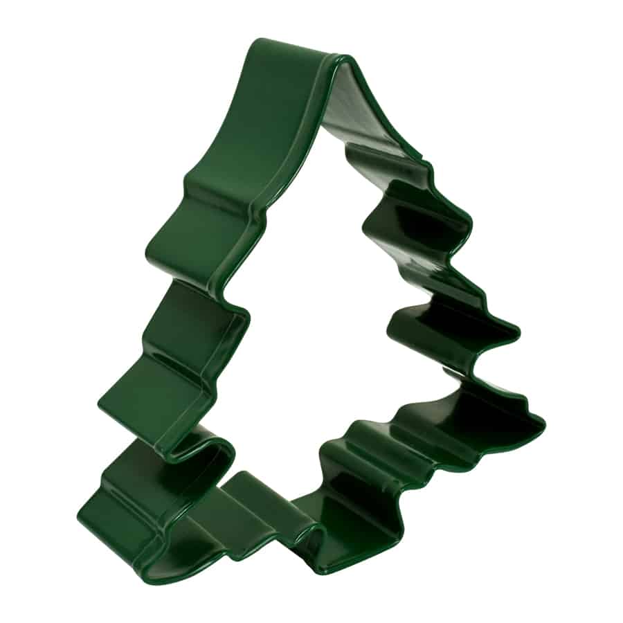 Green Christmas Tree Cookie Cutter, Green Polyresin, 3.5" - R&M