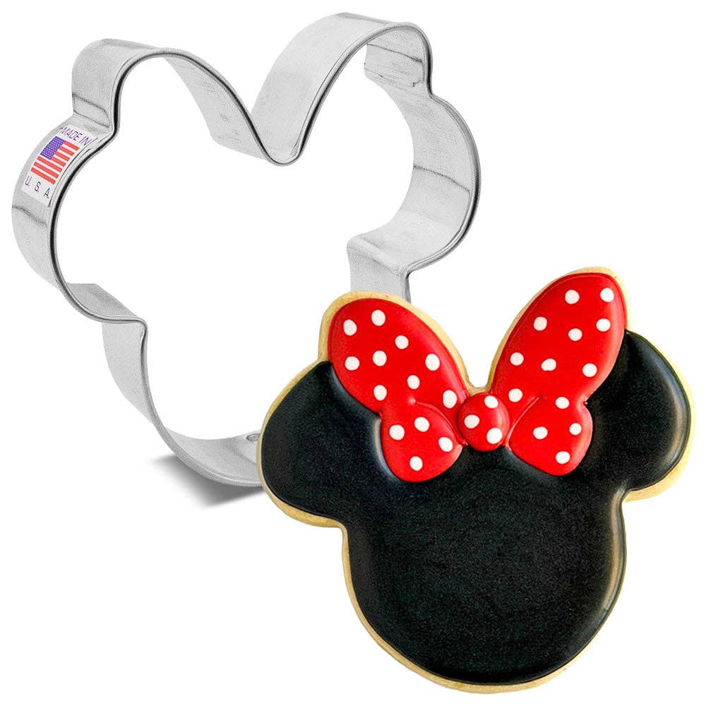 Girl Mouse with Bow Cookie Cutter, 3.5"- Ann Clark