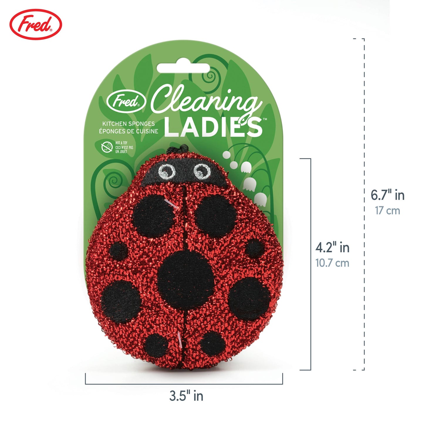 Cleaning Ladies Ladybug Sponges - Set of 2