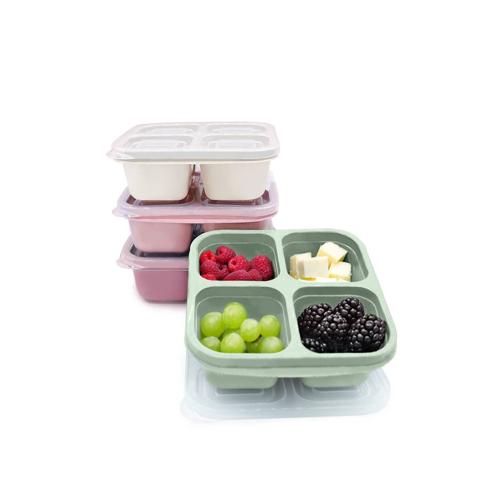 4-Compartment Meal Prep Containers Pack of 4 - Melli