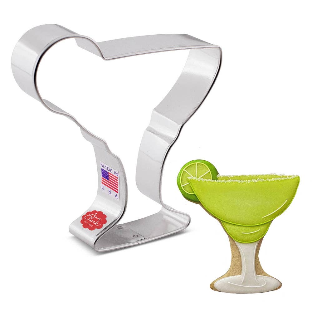 Margarita Glass with Lime Cookie Cutter (4")- Ann Clark
