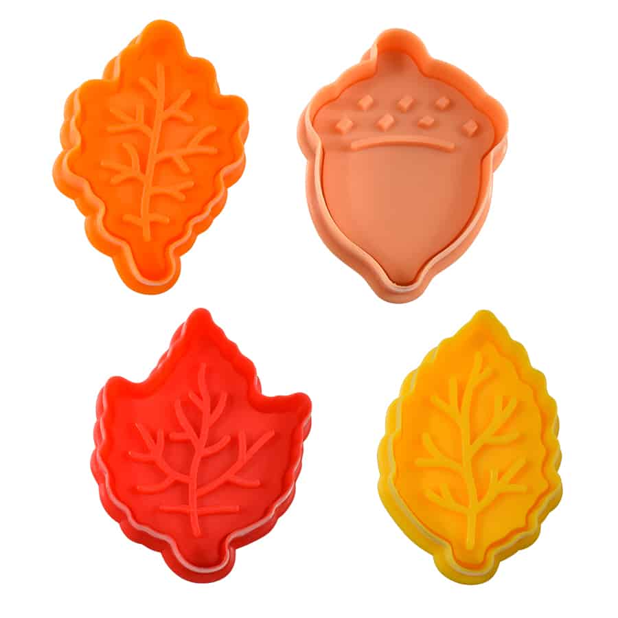 Leaves Pastry & Cookie Stampers Set of 4