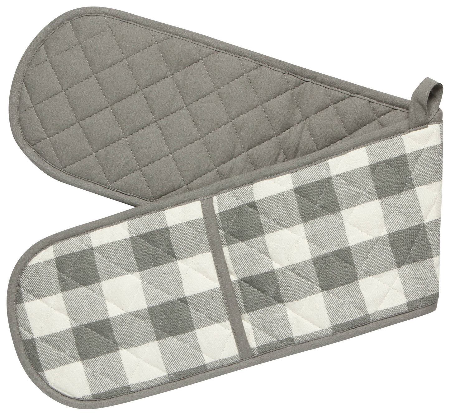 London Gray Check Double Oven Mitt - Now Designs by Danica