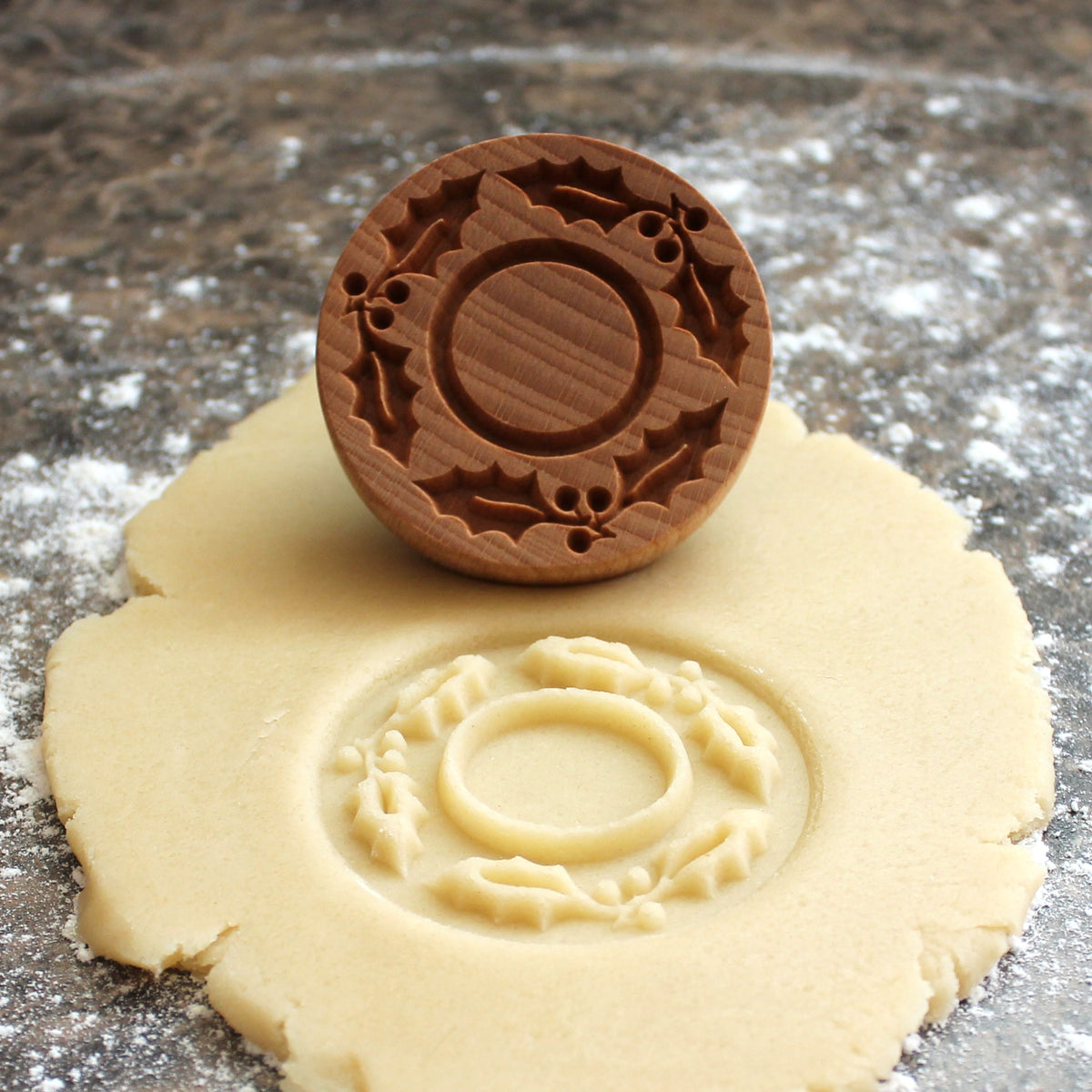 Holly Jelly Cookie Stamp - Fun Food Tools