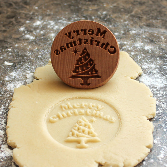 Merry Christmas Cookie Stamp - Fun Food Tools