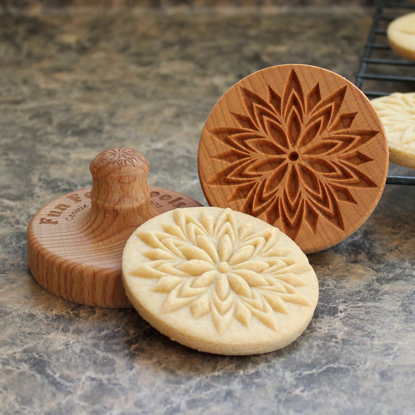 Fancy Lotus Cookie Stamp- Fun Food Tools