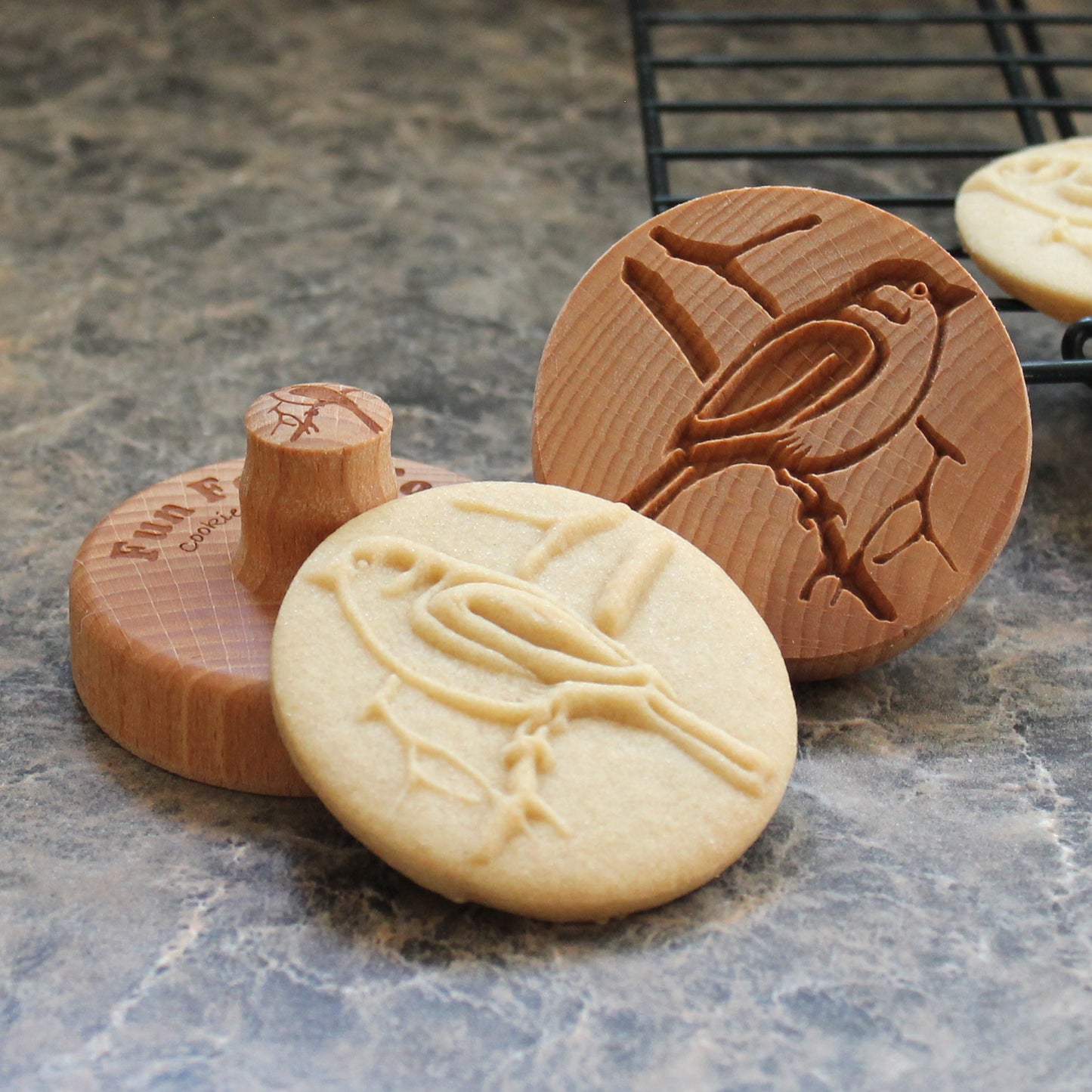 Bird on Branch Cookie Stamp - Fun Food Tools