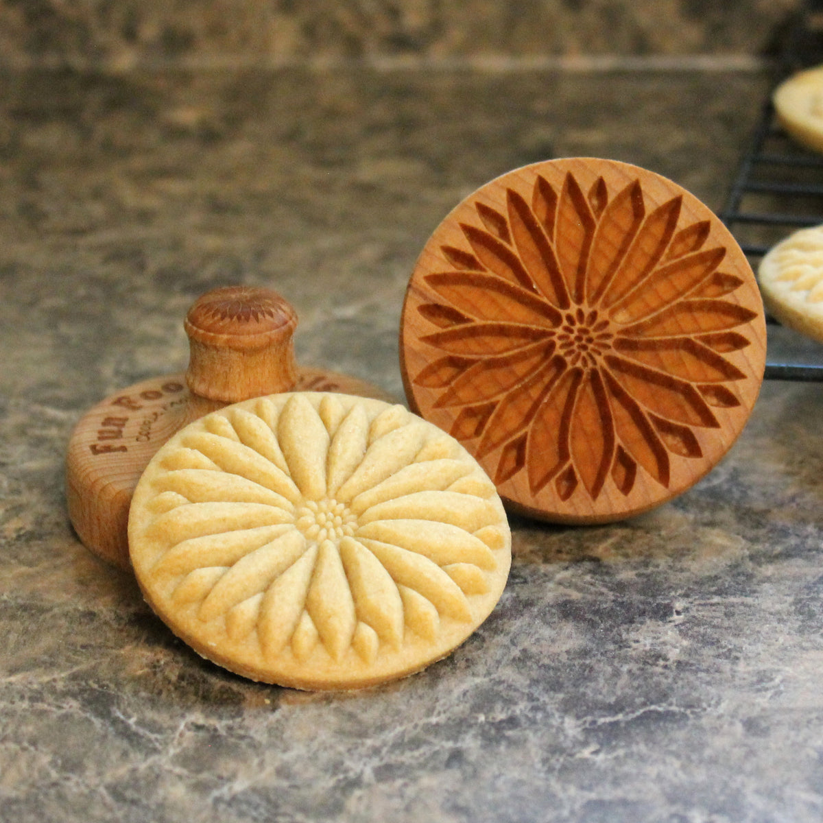 Sunflower Cookie Stamp - Fun Food Tools