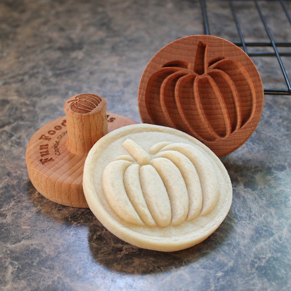 Pumpkin Cookie Stamp - Fun Food Tools
