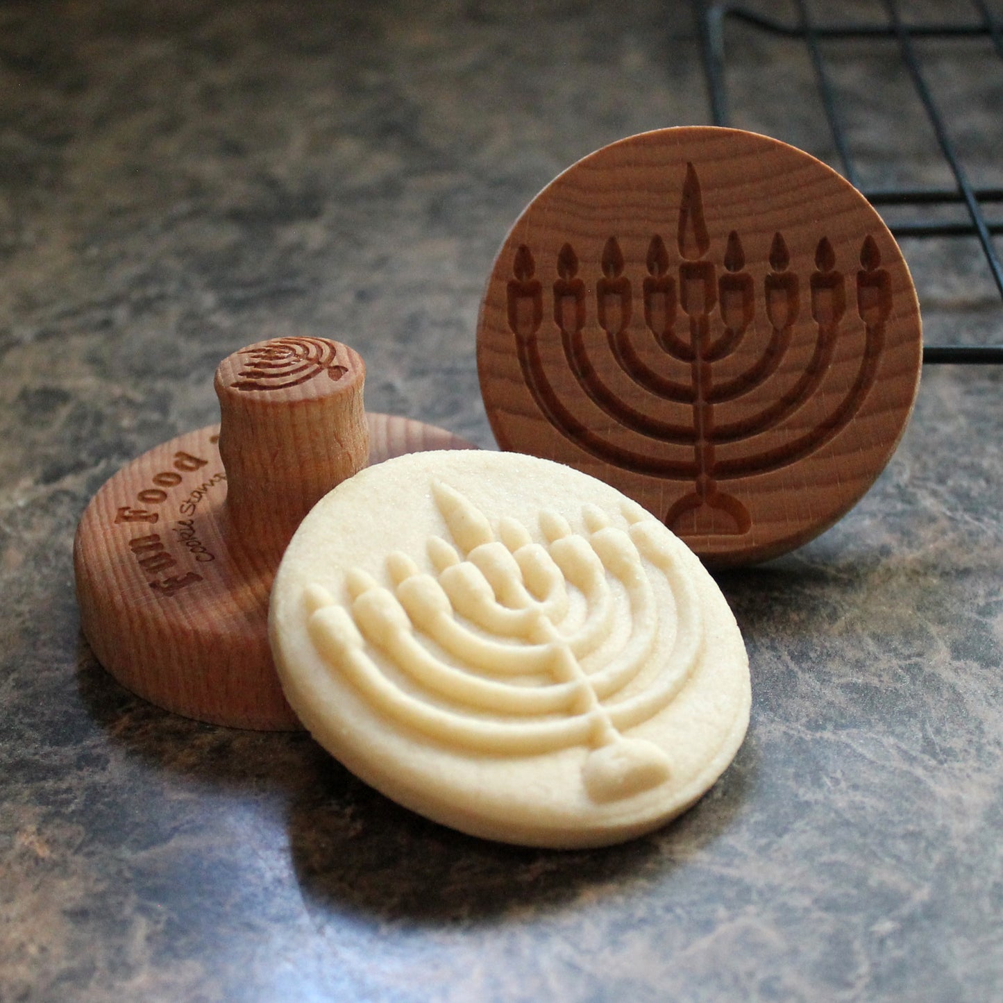 Hanukkah Menorah Cookie Stamp - Fun Food Tools
