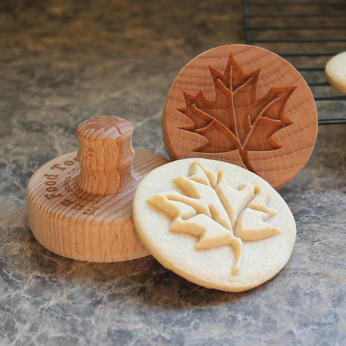Maple Leaf Cookie Stamp - Fun Food Tools