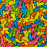 Neon Penis Male Anatomy Candy Sprinkles- 2 ounces