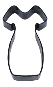 Little Black Dress Cookie Cutter, Black Polyresin, 4.5"- R&M