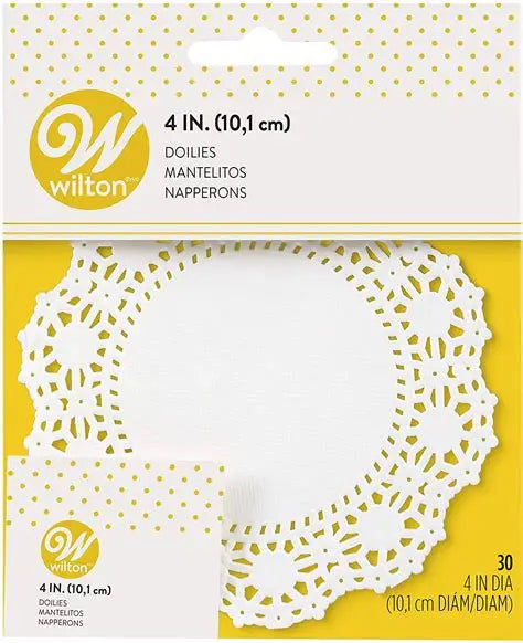 4" Doilies, 30 count- Wilton