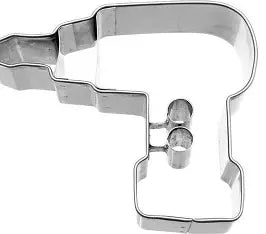Drill with Embossed Details Cookie Cutter, 2.25"- Stadter