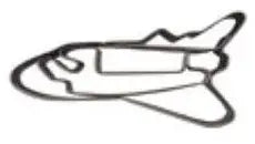 Spaceship with Embossed Details Cookie Cutter, 1.75"x3.5"- Stadter
