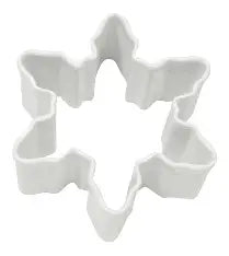 Snowflake Cookie Cutter, White Polyresin, 3"- R&M