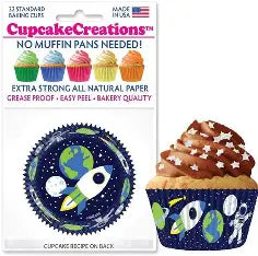 Outer Space Standard Baking Cups, 32 count- Cupcake Creations