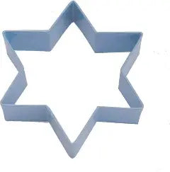 6 Point Star Cookie Cutter, Light Blue Polyresin, 4"- R&M