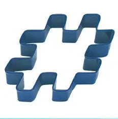 Hash Tag Cookie Cutter, Blue Polyresin, 3"- R&M