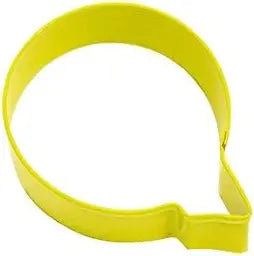 Letter Q Cookie Cutter, Yellow Polyresin, 3"- R&M
