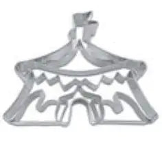 Circus Tent Cookie Cutter with Embossed Details, 3.25"- Stadter