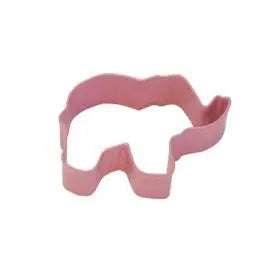Elephant Cookie Cutter, Pink Polyresin, 2.25"- R&M