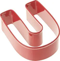 Letter U Cookie Cutter, Red Polyresin, 3"- R&M