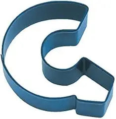 Letter G Cookie Cutter, Blue Polyresin, 3"- R&M
