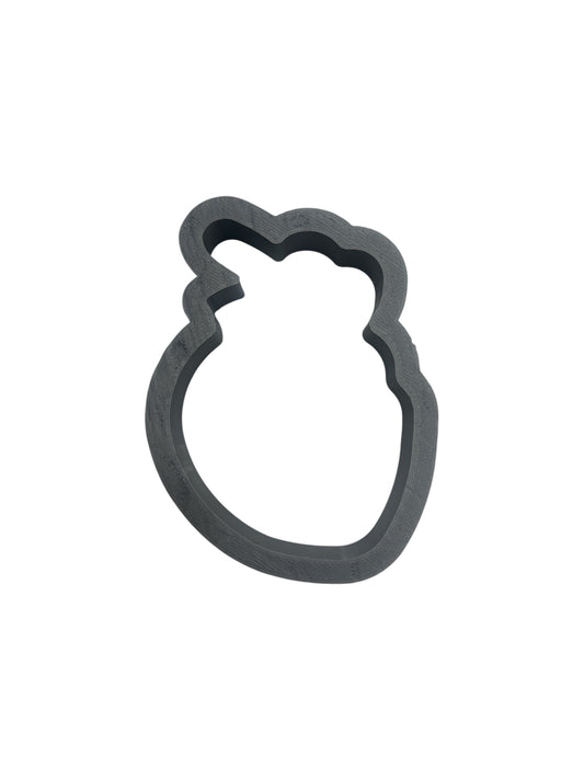 Anatomical Heart Cookie Cutter, Plastic, 4"