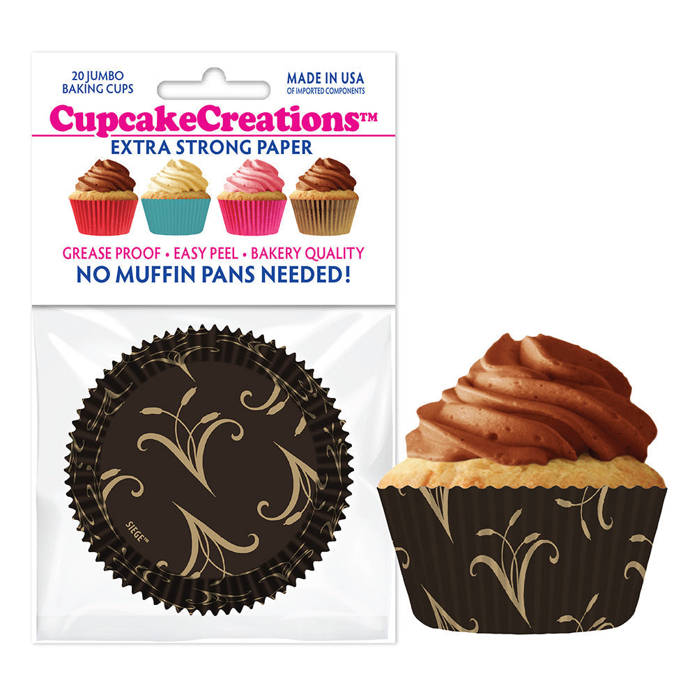 Jumbo Elegant Baking Cups, 20 count- Cupcake Creations