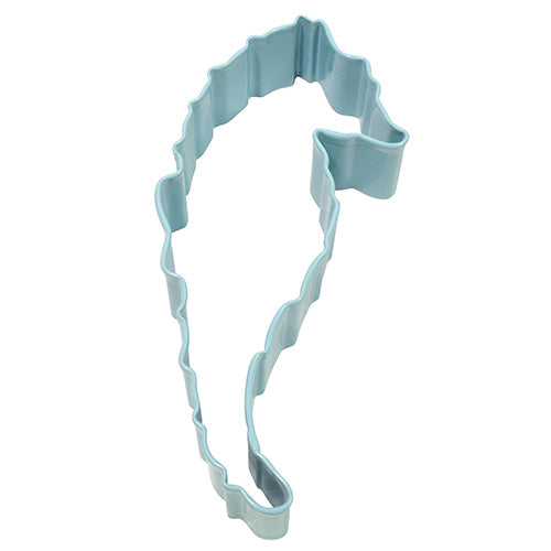 Sea Horse Cookie Cutter, Blue Polyresin, 5"- R&M