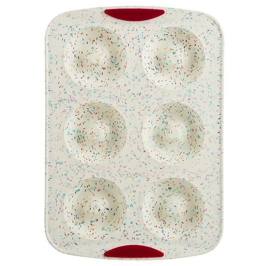 6 Jumbo Donut Pan, Silicone- Trudeau