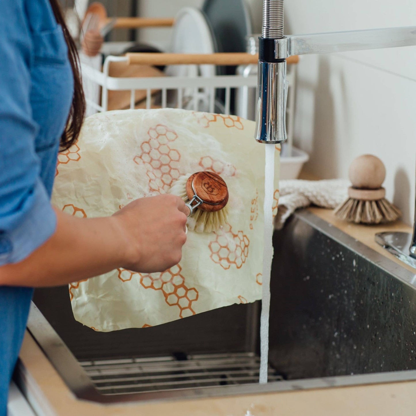 Honeycomb Print- Bee’s Wrap® Beeswax Reusable Bread Wrap