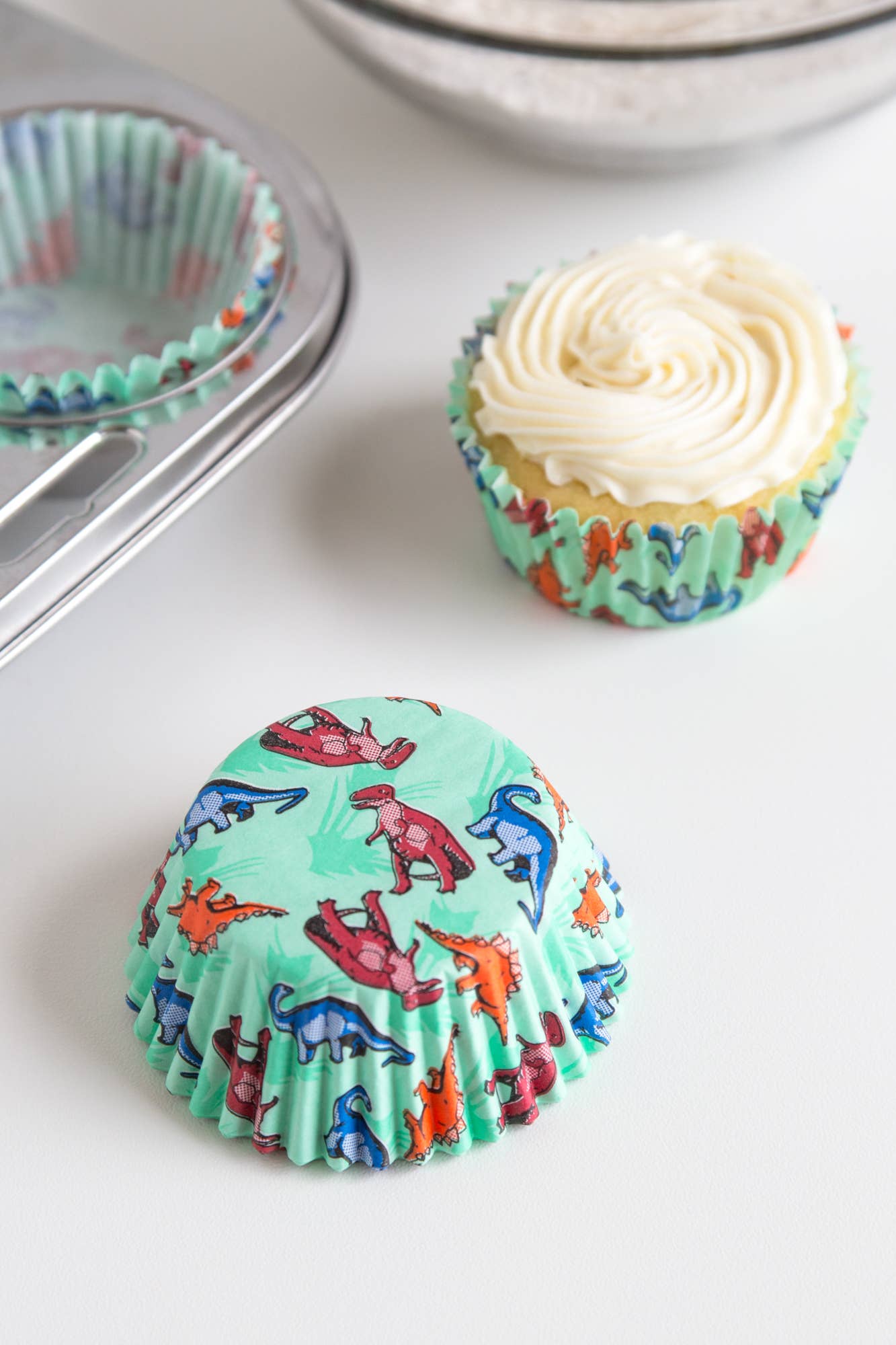Dinosaur Cupcake Liners, Set of 50, 3"- Fox Run Brands