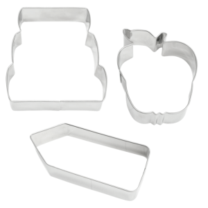 Back to School 3 PC Cookie Cutter Set - R&M