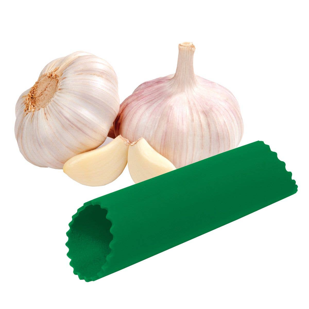 Fantes Silicone Garlic Peeler Tube, BPA Free, Green
