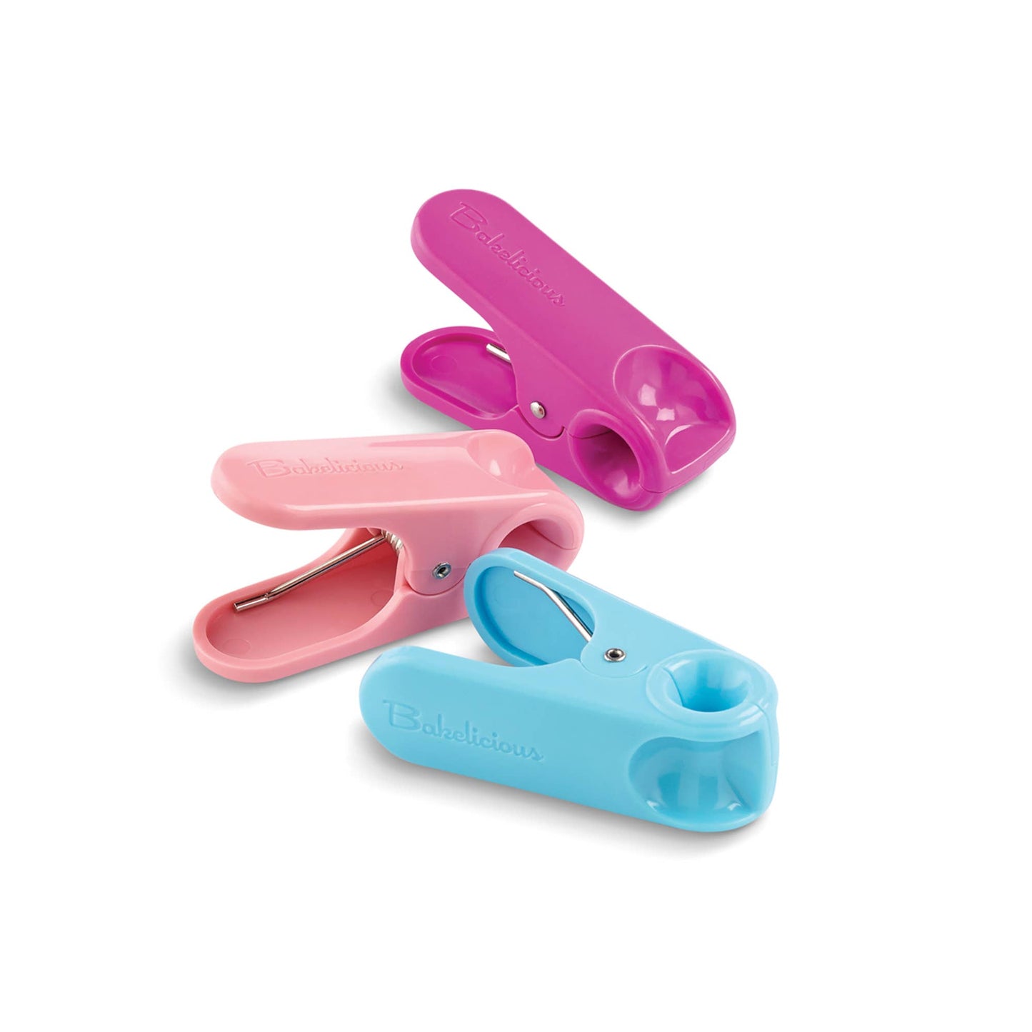Bakelicious Decorating Bag Clips, Set of 3, 1"x1.5"x2.75"
