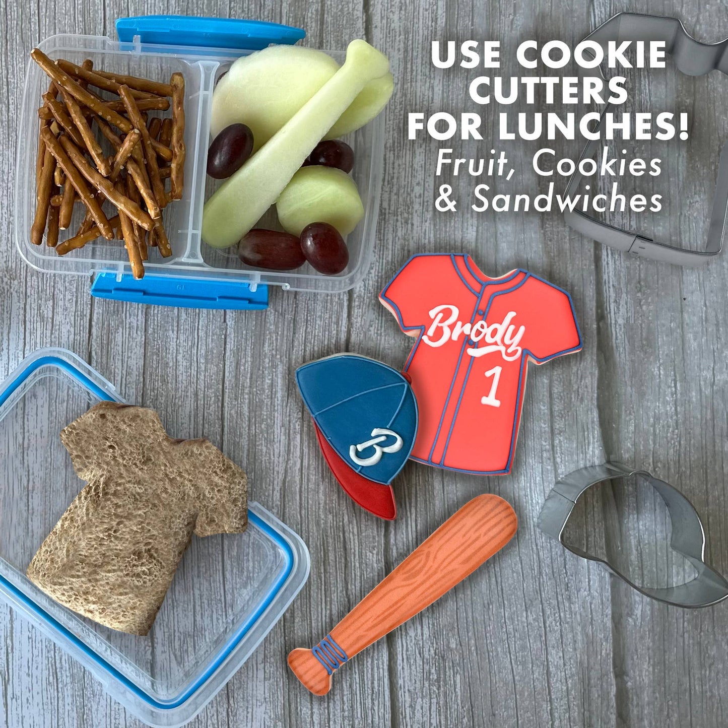 Baseball 3 PC Cookie Cutter Set - R&M