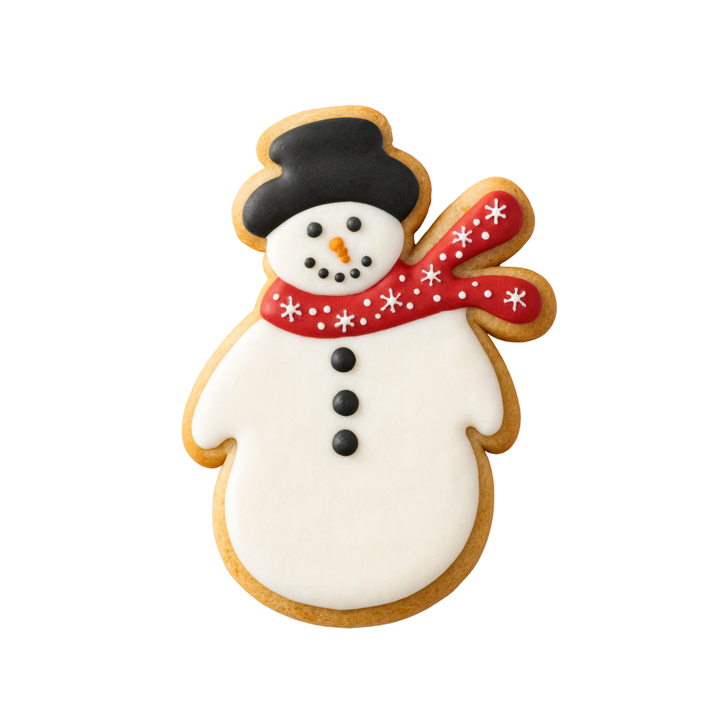 Snowman With Scarf Cookie Cutter 4.25"
