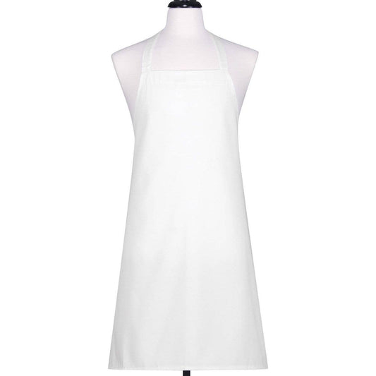 Adult Butchers Apron, Heavyweight Cotton Twill, white