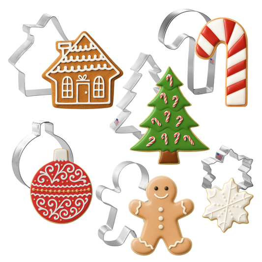 Christmas Essentials Cookie Cutter 6 Pc Set