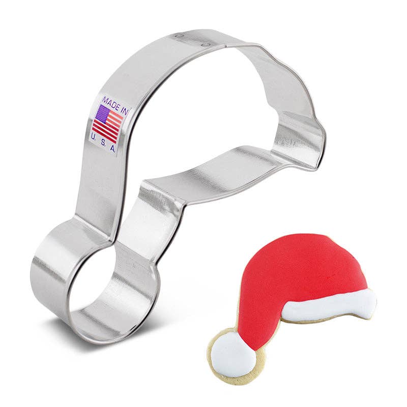 Santa Hat Cookie Cutter 4.25" - Ann Clark