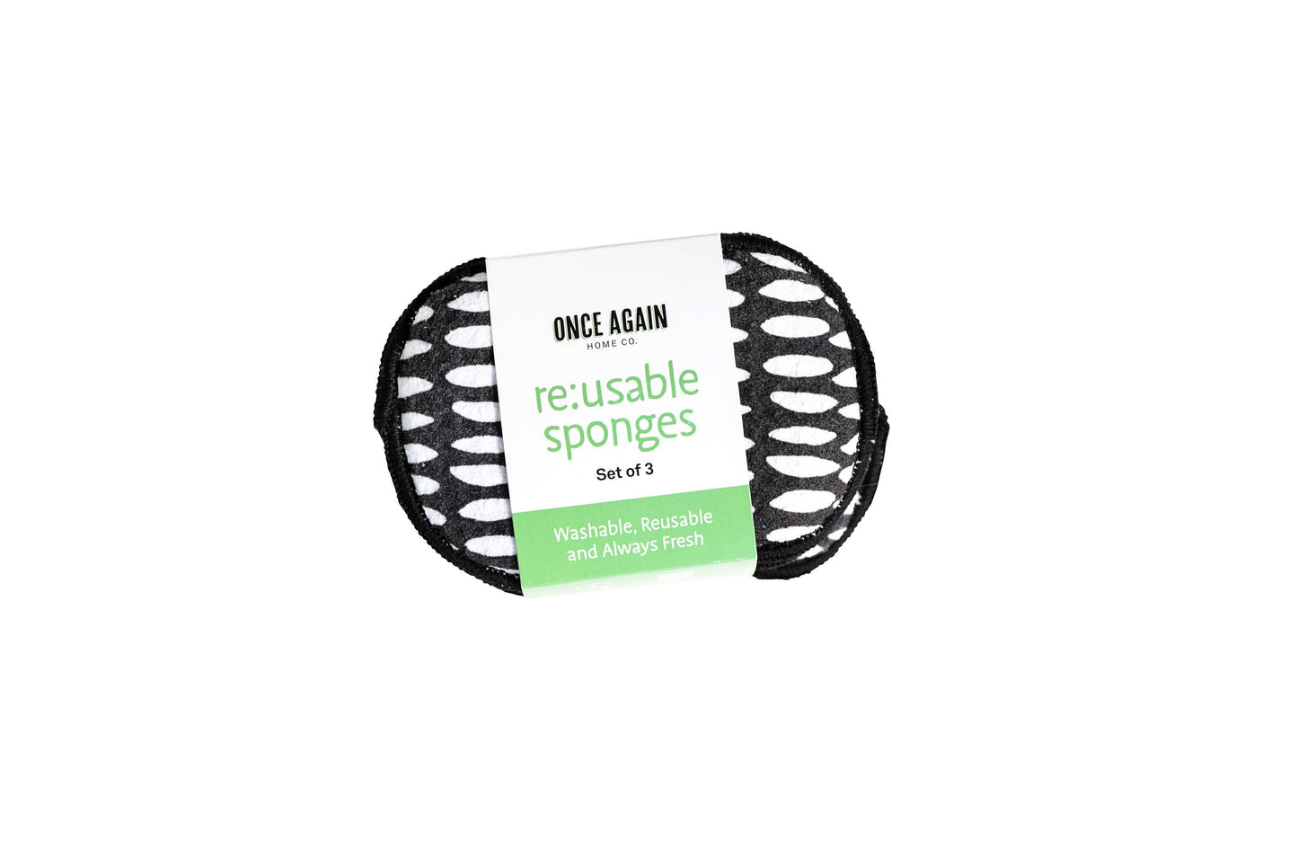 Beans in Black - RE:Usable Sponge Set of 3 - Once Again Home Co.