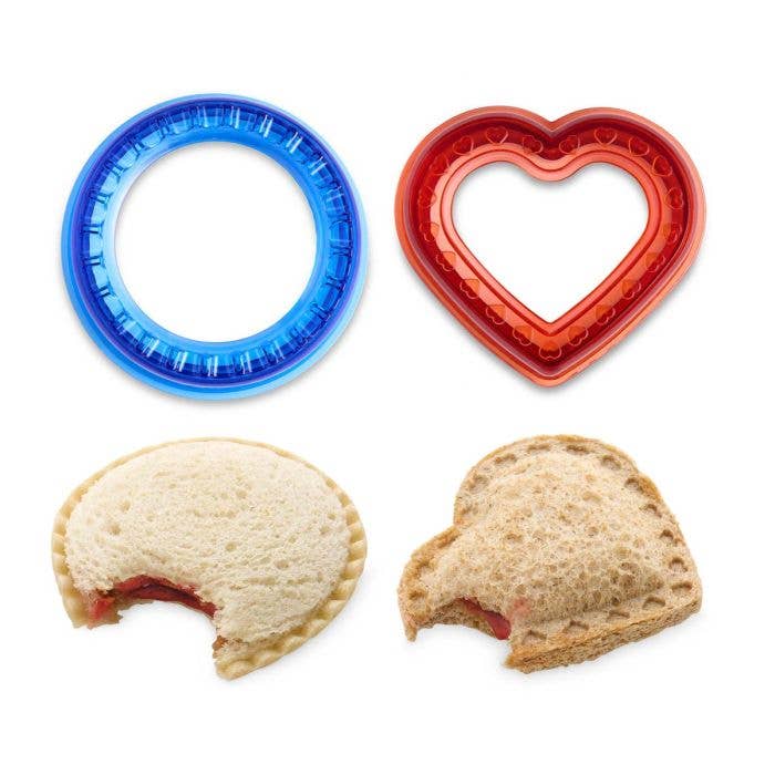 Pocket Sandwich Makers, Heart & Circle Set Of 2