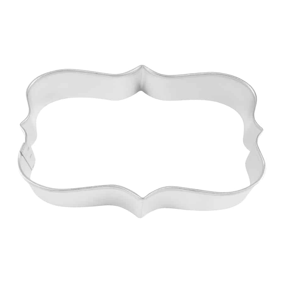 Plaque Rectangular Cookie Cutter, 4.25"- R&M