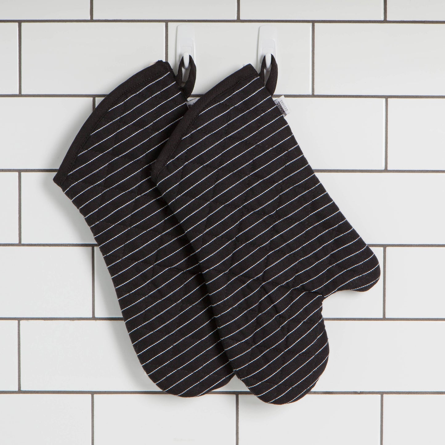 Superior Black Pinstripe Oven Mitt - Now Designs by Danica