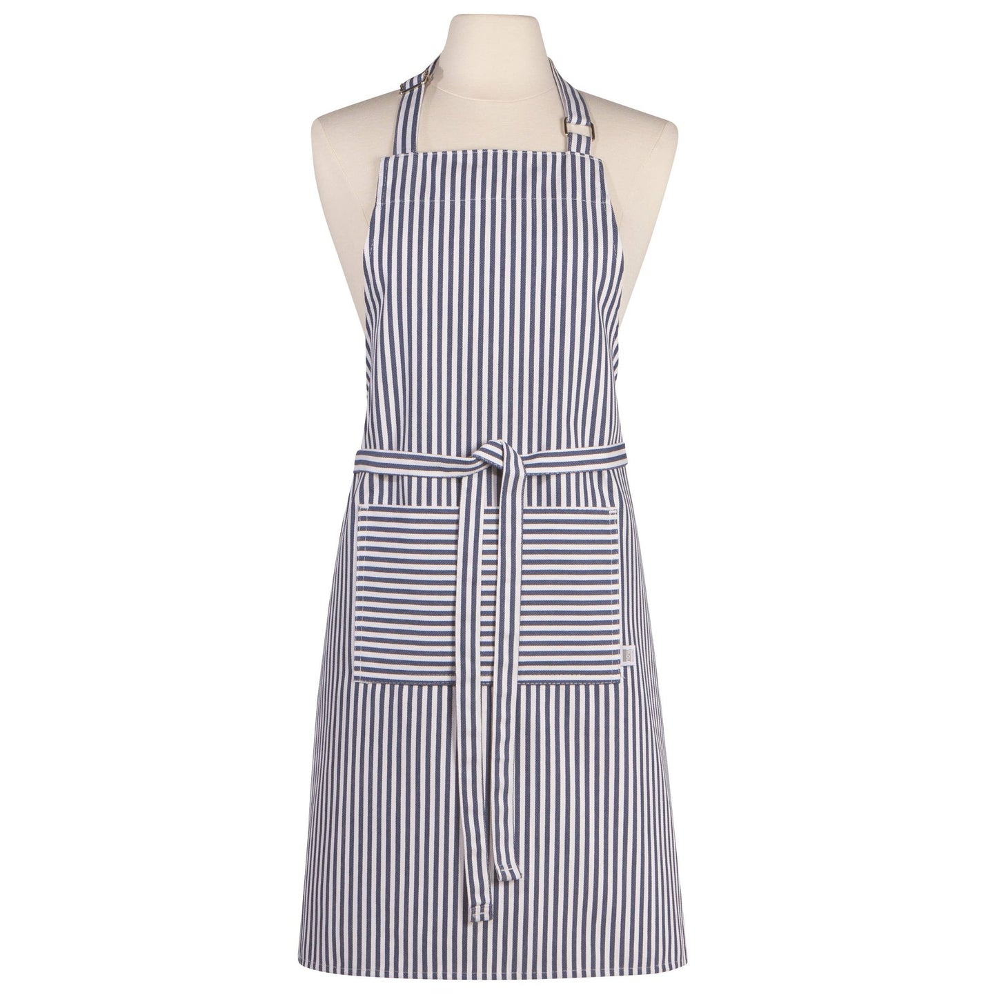 Narrow Royal Blue Stripe Chef Apron- Now Designs by Danica