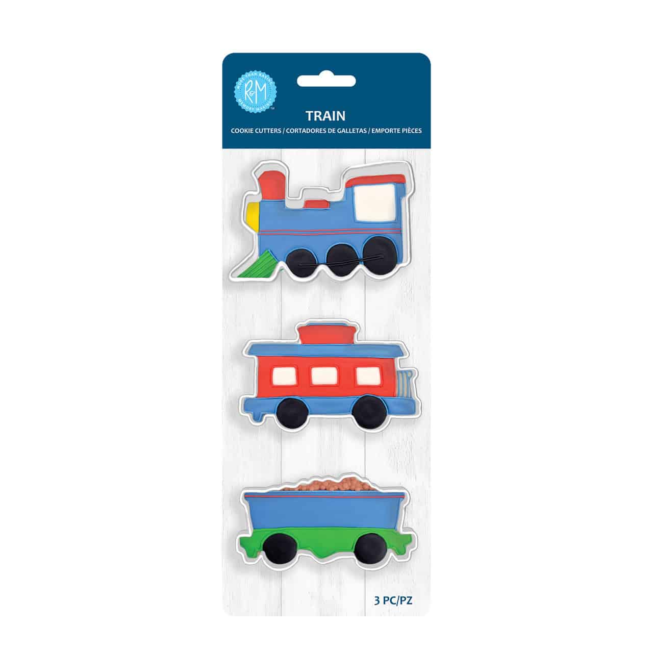 Train 3 PC Cookie Cutter Set- R&M