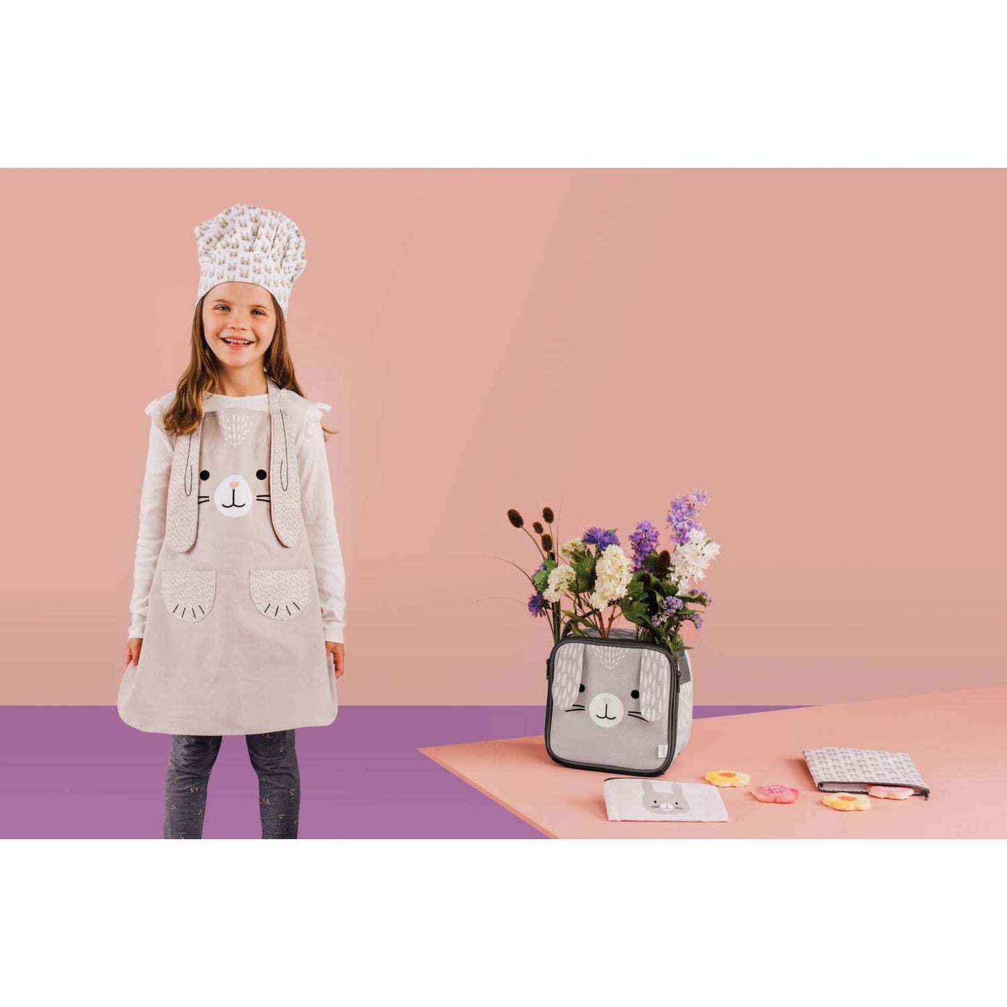 Bunny Daydream Kids Apron and Hat Set- Danica Jubilee